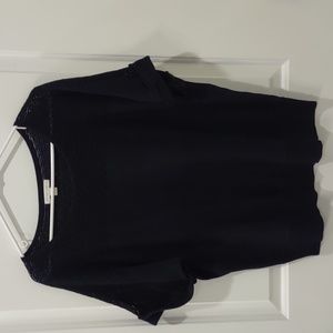 New York & Co Sweater L Navy Blue